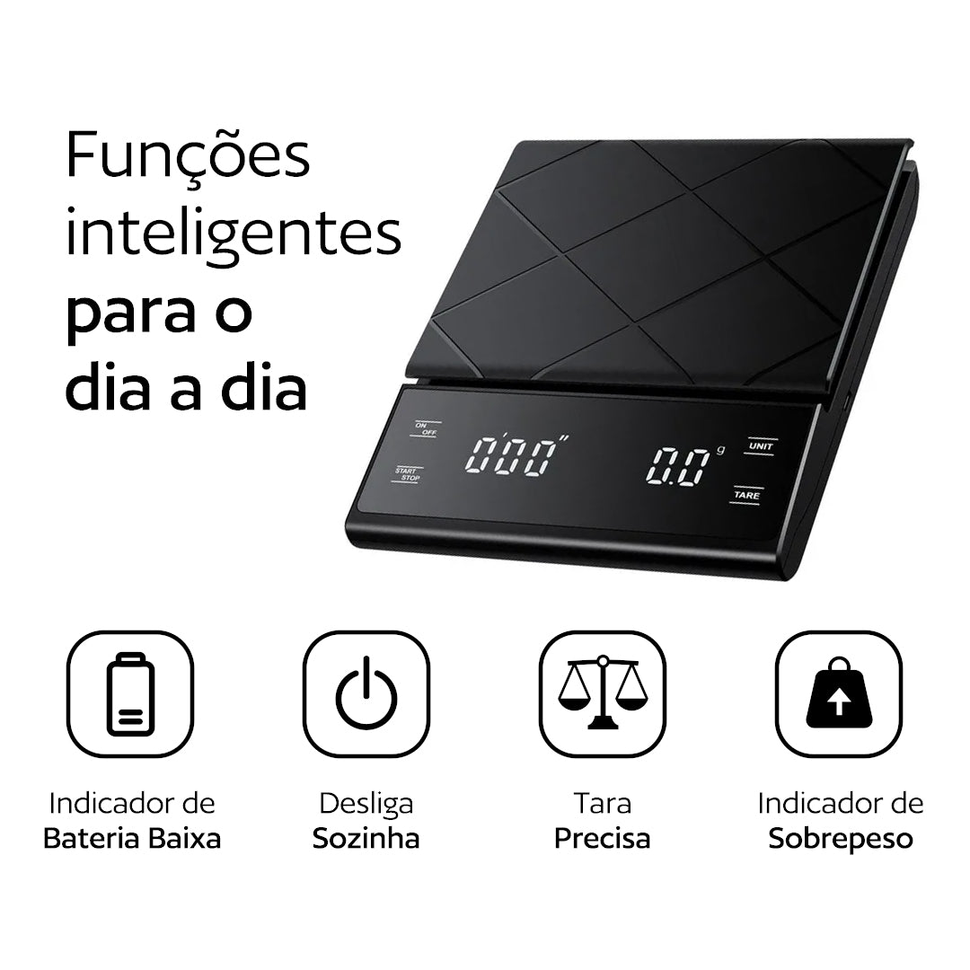 Balança Digital Com Temporizador