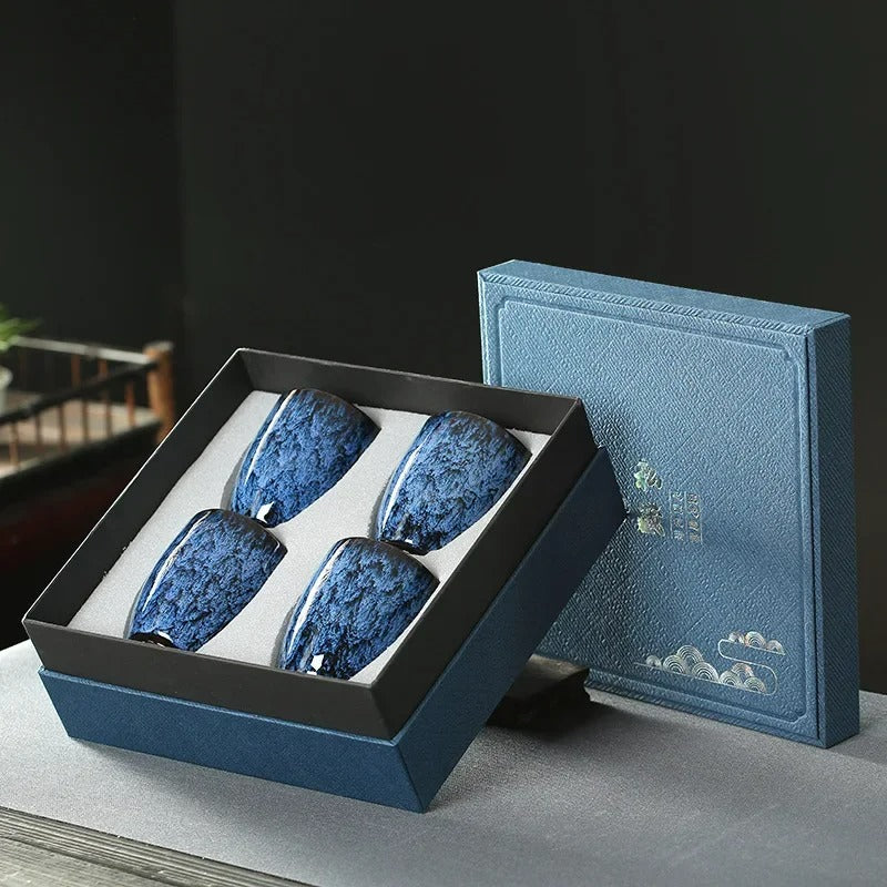 Kit de Copos de Porcelana - 4 Peças