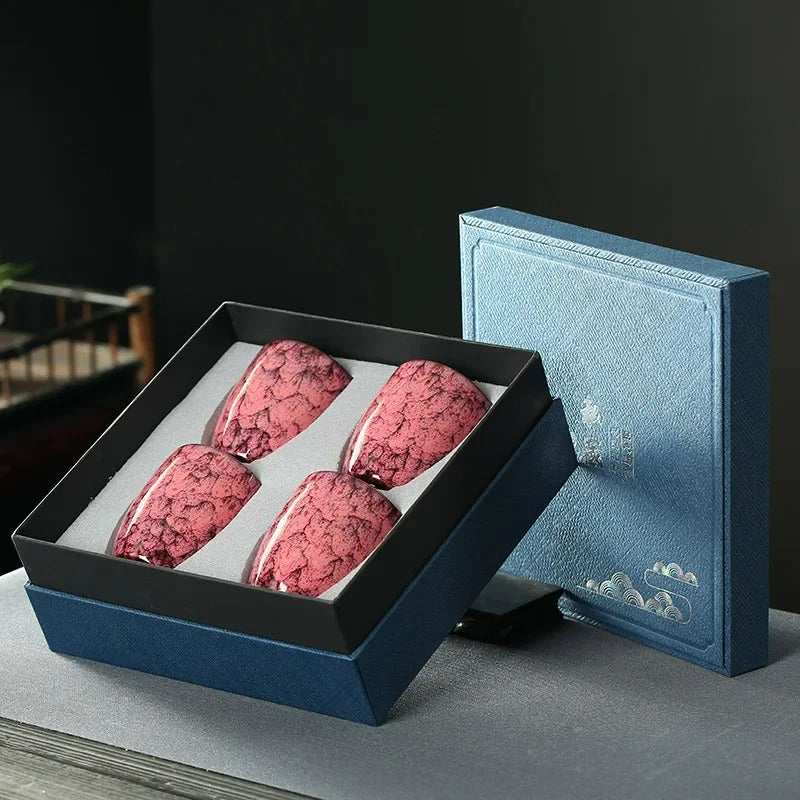 Kit de Copos de Porcelana - 4 Peças