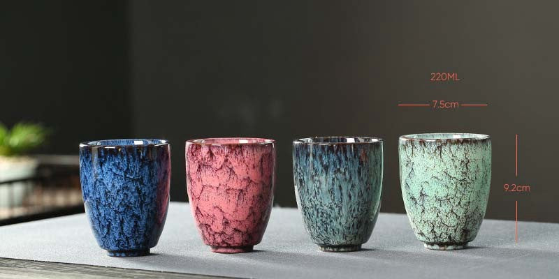 Kit de Copos de Porcelana - 4 Peças