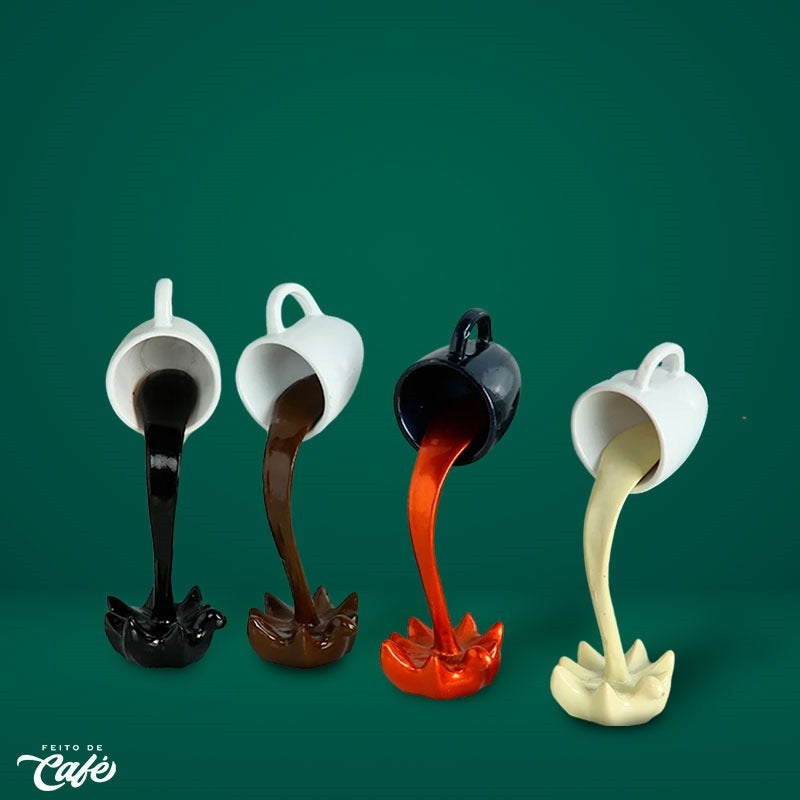 Escultura Flutuante de Café - 3D
