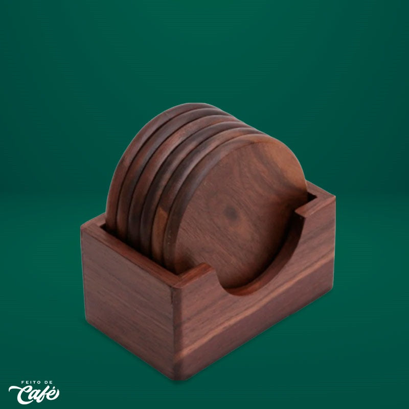 Porta Copos / Xícaras para Café - Madeira