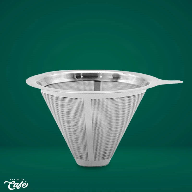 Filtro Cônico Reutilizável - Silver
