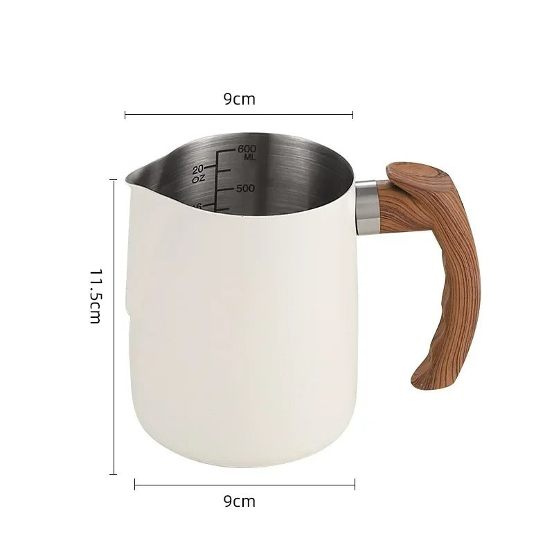 Jarra Leiteira Pitcher - Retrô com Alça em Madeira
