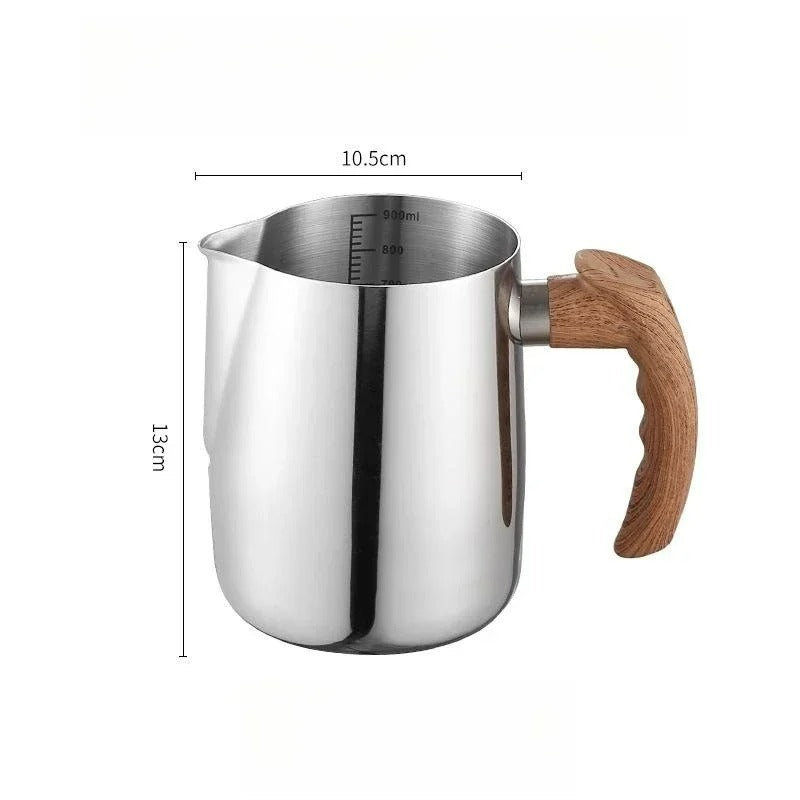Jarra Leiteira Pitcher - Retrô com Alça em Madeira