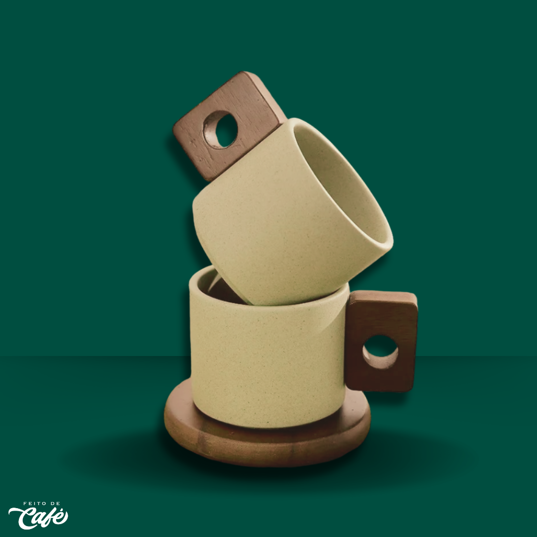 Xícara com Pires - Vintage