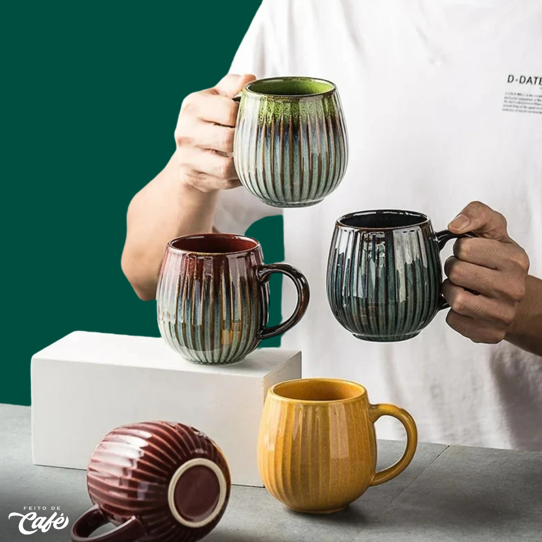 Copo para Café Artesanal - Cores Vibrantes