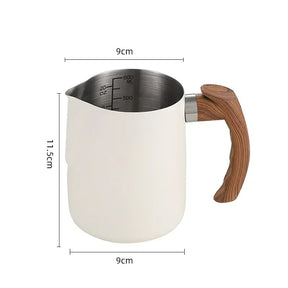 Jarra Leiteira Pitcher - Retrô com Alça em Madeira